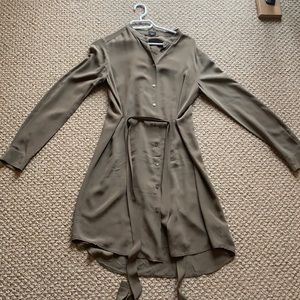 Silk button down dress Aritzia (babaton dress)